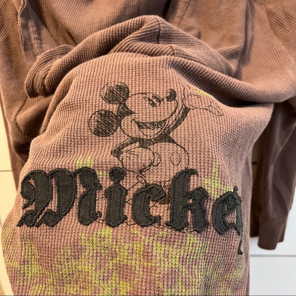 Disney Mickey Brown Zip Up Sweatshirt - Picture 4 of 5